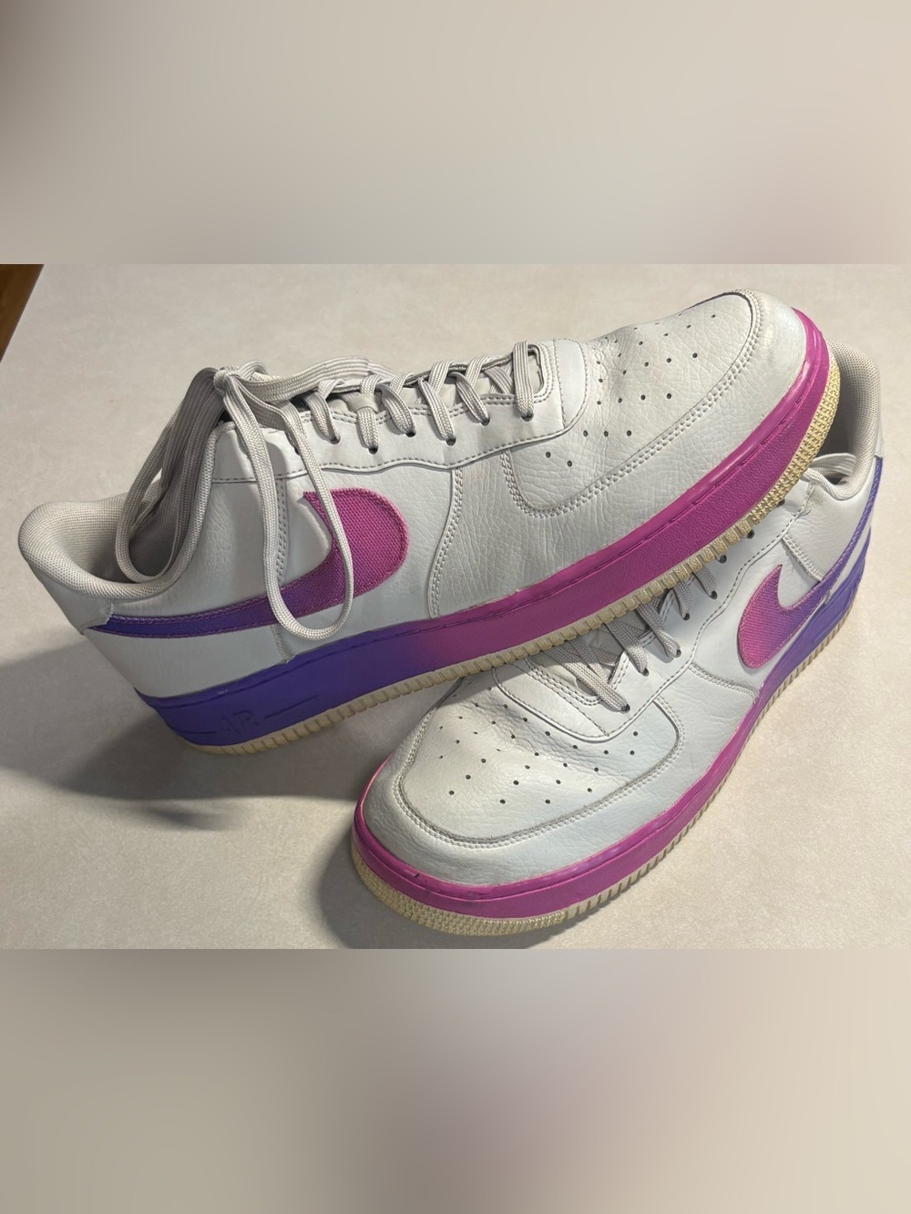 Nike Air Force 1 Low Gradient Vast Grey Hyper Grape (2019) Size 15